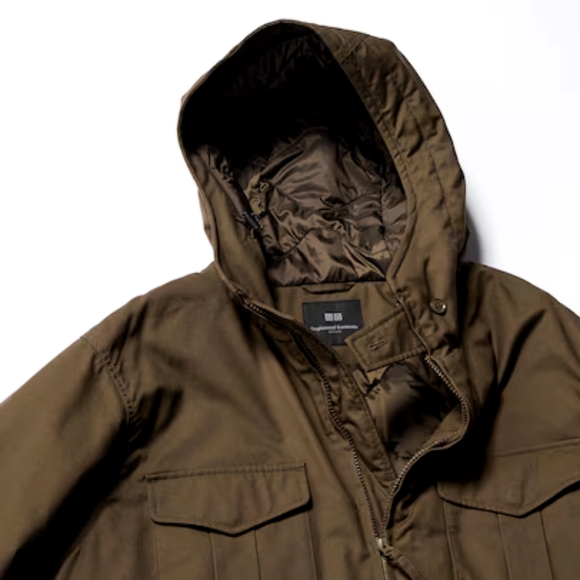 Uniqlo PUFFTECH Utility Jacket (HEATTECH) - Size Large, Brown - Picture 3 of 16